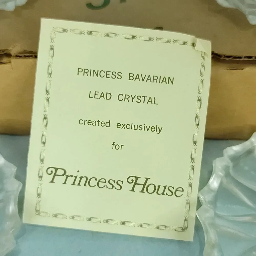 Princess House W. Germany 24% Lead Crystal Coasters Vintage Original Box #0481